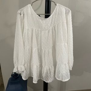 White dress top